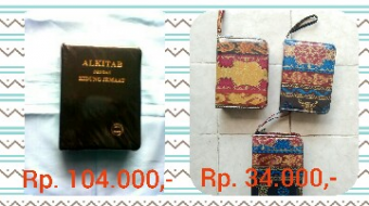 Alkitab & Kidung Jemaat Kecil + Sampul Alkitab Batik Etnik Lux Kecil